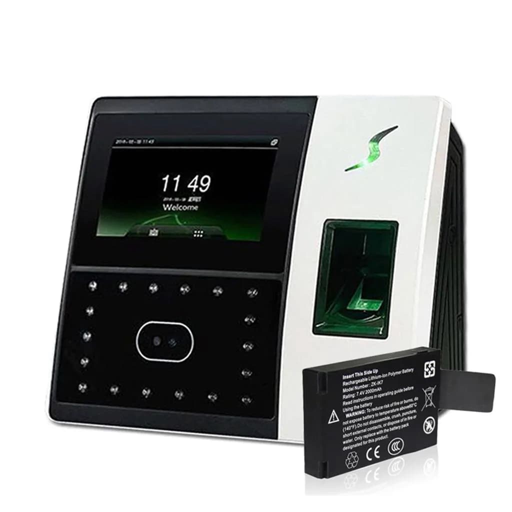 Realand Facial Recognition & Fingerprint Biometric Time Attendance Machine with Battery 3