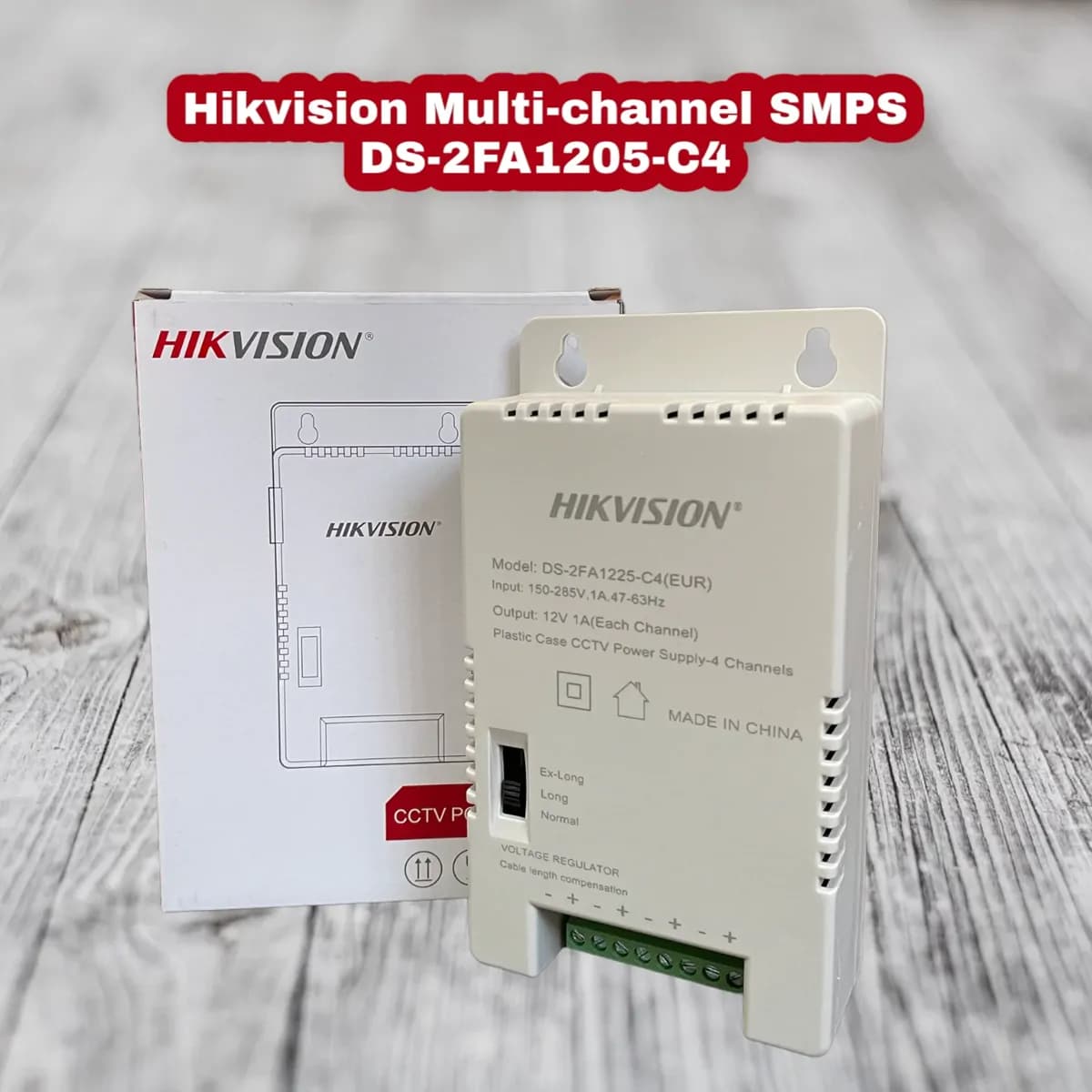 HikVision 12 Volts 4 Channel Cctv Power Supply - Ds-2fa1225-c4 3