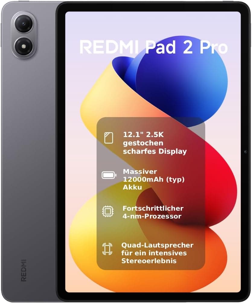 Redmi Pad 2 Pro Wifi 6gb Ram 128gb Rom 12.1 Inch 12000mAh Android 15 3