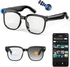 Ai Smart Video Recording Photo Sunglasses -8MP 4K HD 3