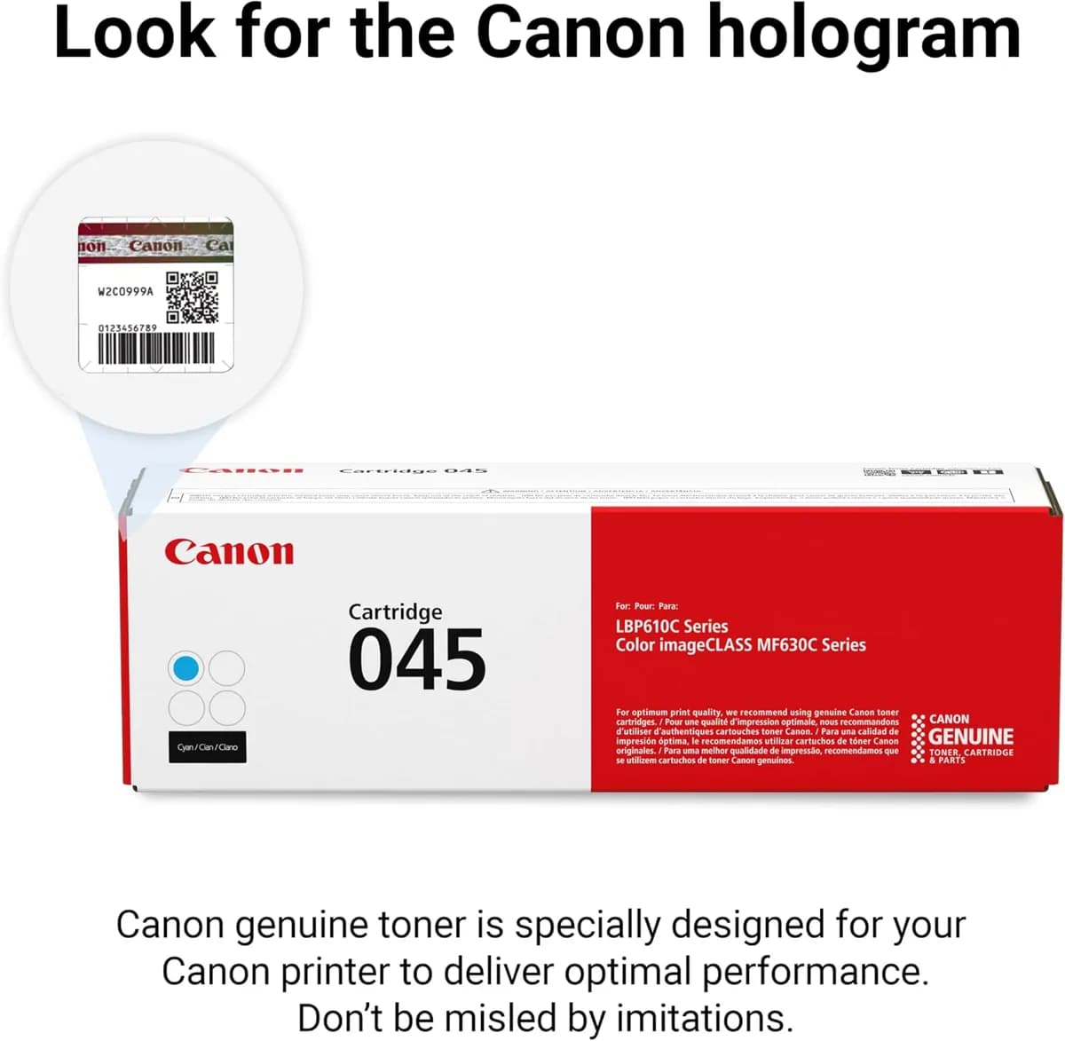 Canon Toner Cartridges - 045 - CMYK Set 6
