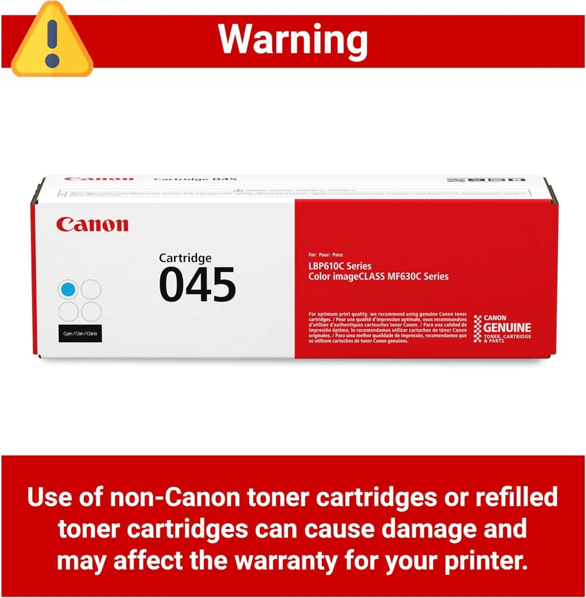 Canon Toner Cartridges - 045 - CMYK Set 7