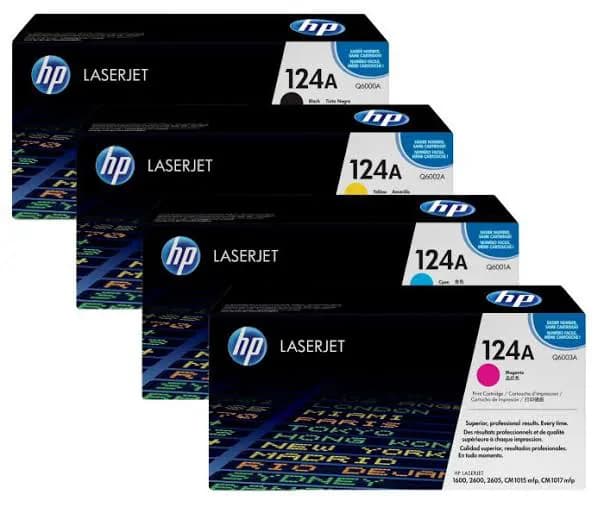 Replacement HP 124A Toner Cartridges Q6000A Q6001A Q6002A Q6003A 3