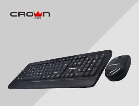 Crown Micro CMMK-101 Classic Wired Combo Keyboard & Mouse