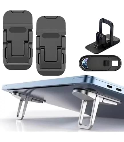 Yaticrab Mini Zinc Alloy Laptop Stand – 2PCS 3