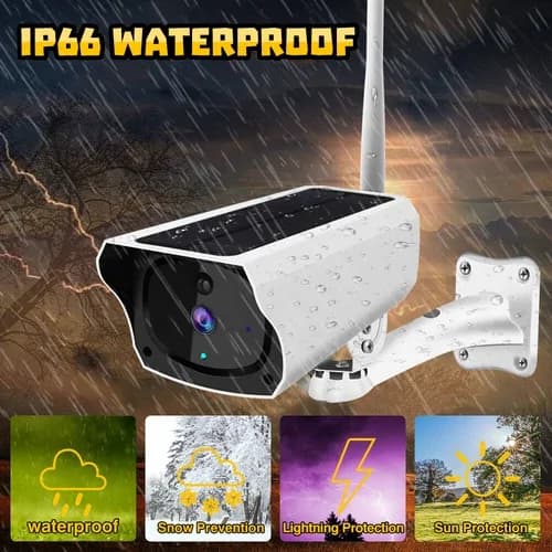 Solar Wireless CCTV Camera Solar WiFi HD 1080P Outdoor IP Camera 4