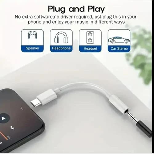 Usb Type C To 3.5mm Headphone Jack Female Audio 3