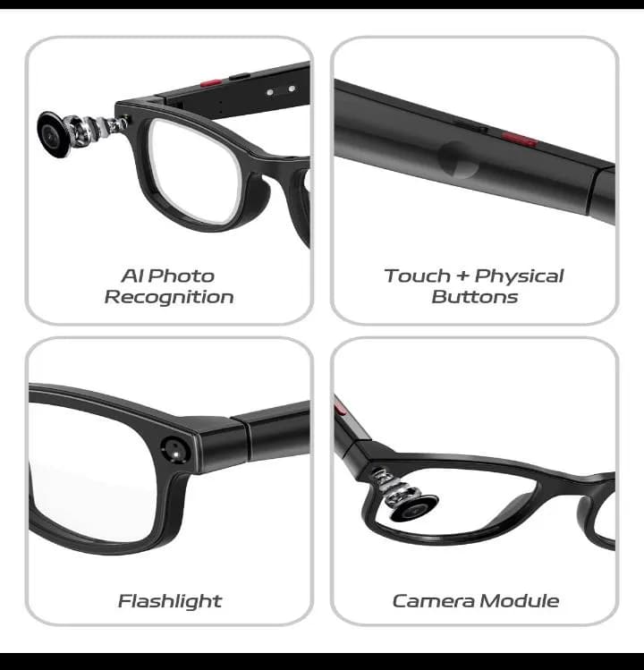 G1 Smart Ai Glass Fashionable Video Camera Ai Photo Translation Glass Object Recogn 3