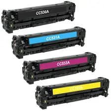 Replacement HP 304A Toner Cartridges CC530A CC531A CC532A CC533A 2