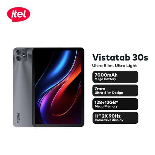 Itel Vista tab 30s 4G 4gb ram 128gb rom 11.0 inch 7000mAh
