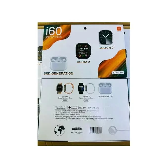 i60 Suit Extreme Smart Watch - 12 In 1 Smart Watch Set 2