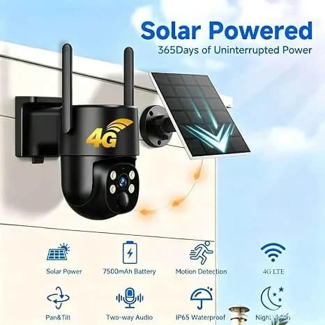Integrated 4g Ptz Solar Cctv Camera 5mp 5