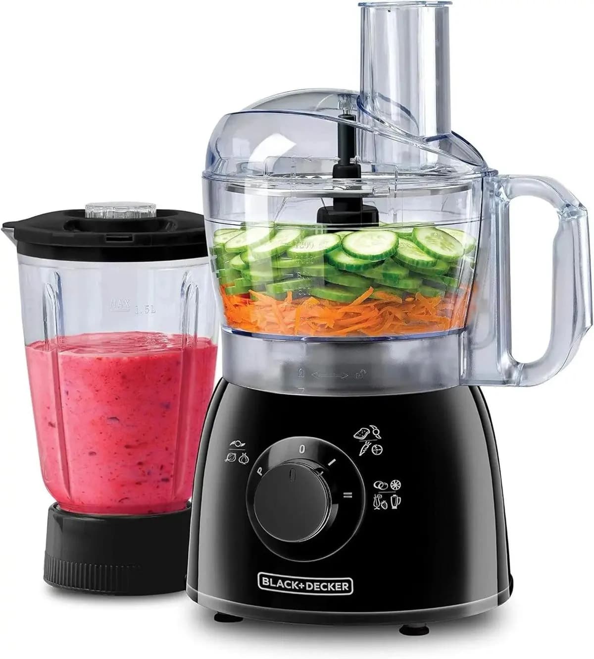 Black+Decker KR43-B5 400W Food Processor with Blender & Grinder 4