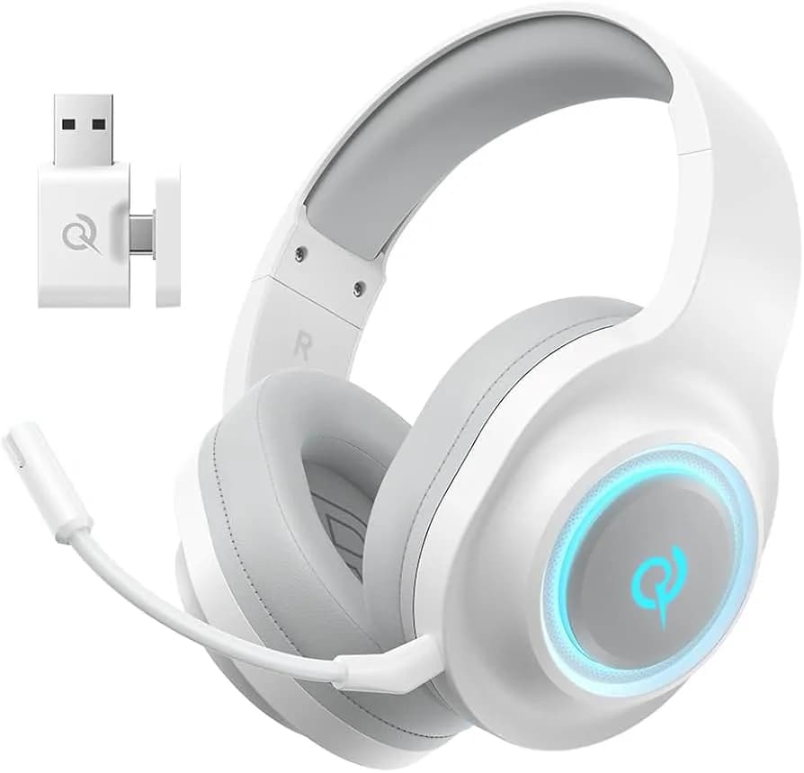 Qcy Heroad V200 Gaming Over Ear Headphone Wireless Bluetooth 6.0 With Mic 50mm Driver 7.1 2