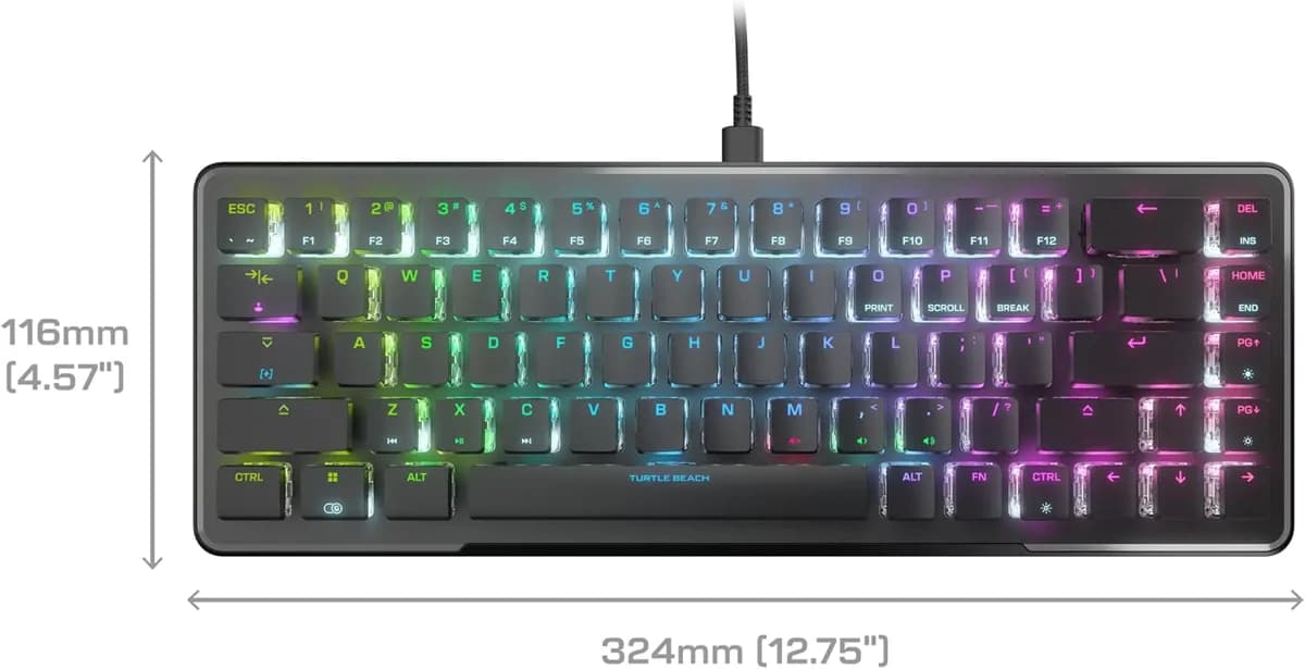 Turtle Beach Vulcan Ii Mini 65% Optical Gaming Keyboard – Tbk-3001-01-us 2