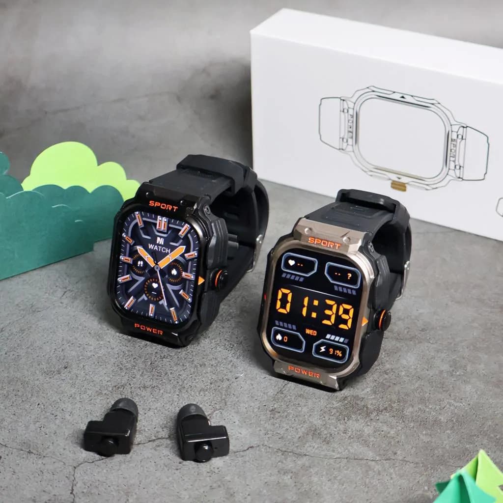 Gt 55 Smart Watch 2 In 1 Tws Earbuds 4