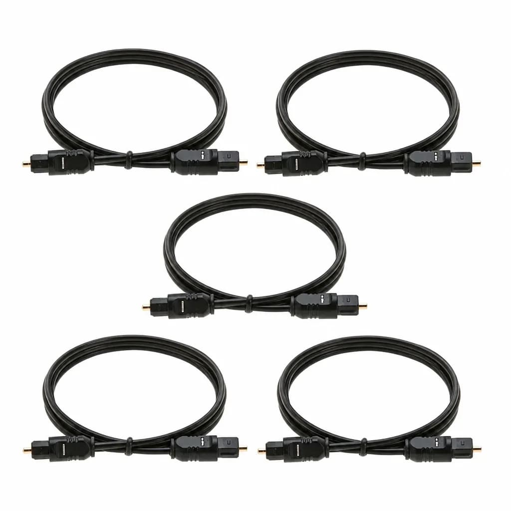 150cm Digital Optical Audio Cable 5 Pack