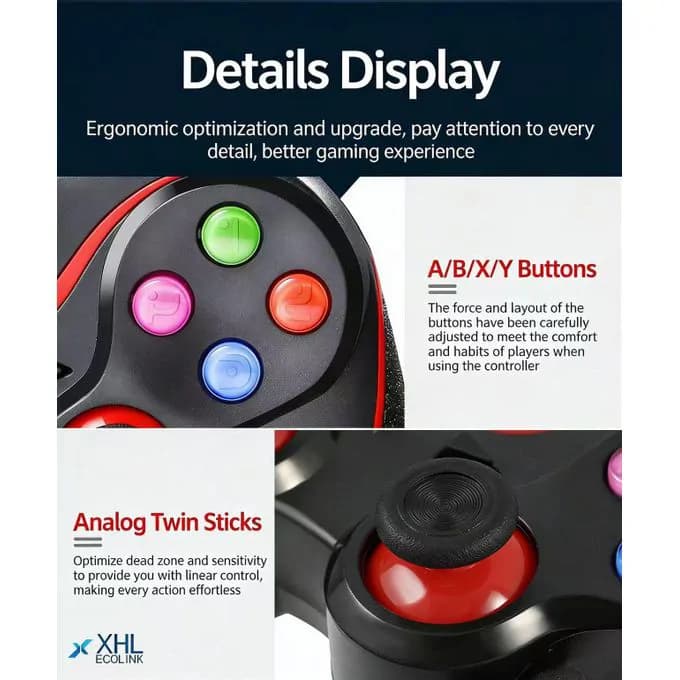 Wireless Gaming Control Pad V8 4