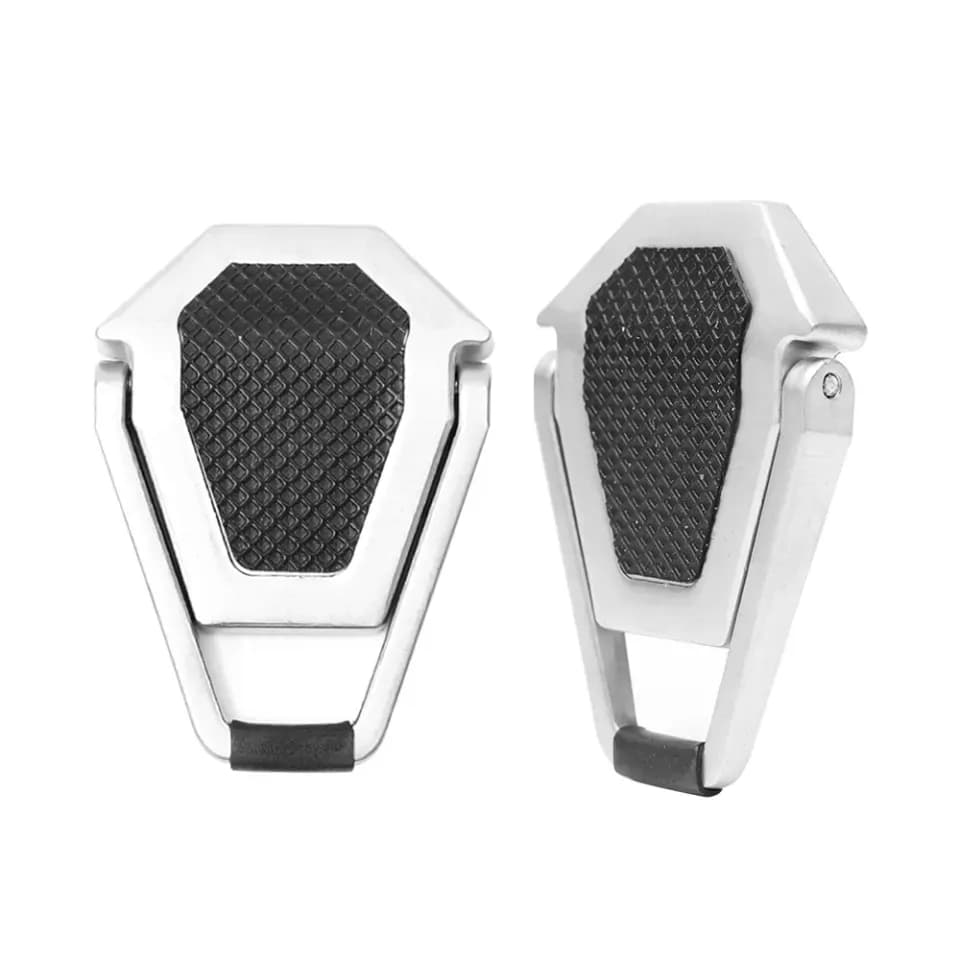 Shield Type Laptop Stand - 1 Pair - Silver/Black 3