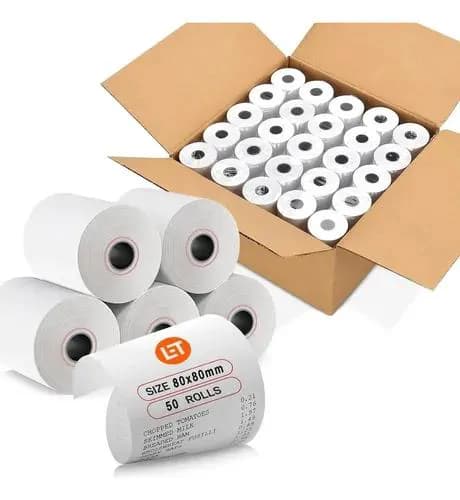 80mm Thermal POS Receipt Printer Paper – 50 Rolls 2