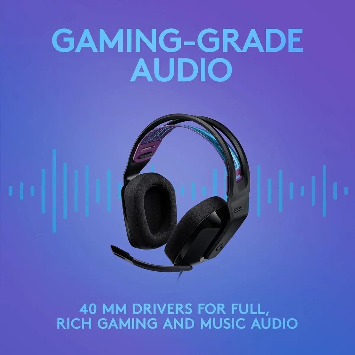 Logitech G335 Wired Gaming Headset - With Flip To Mute Microphone 6