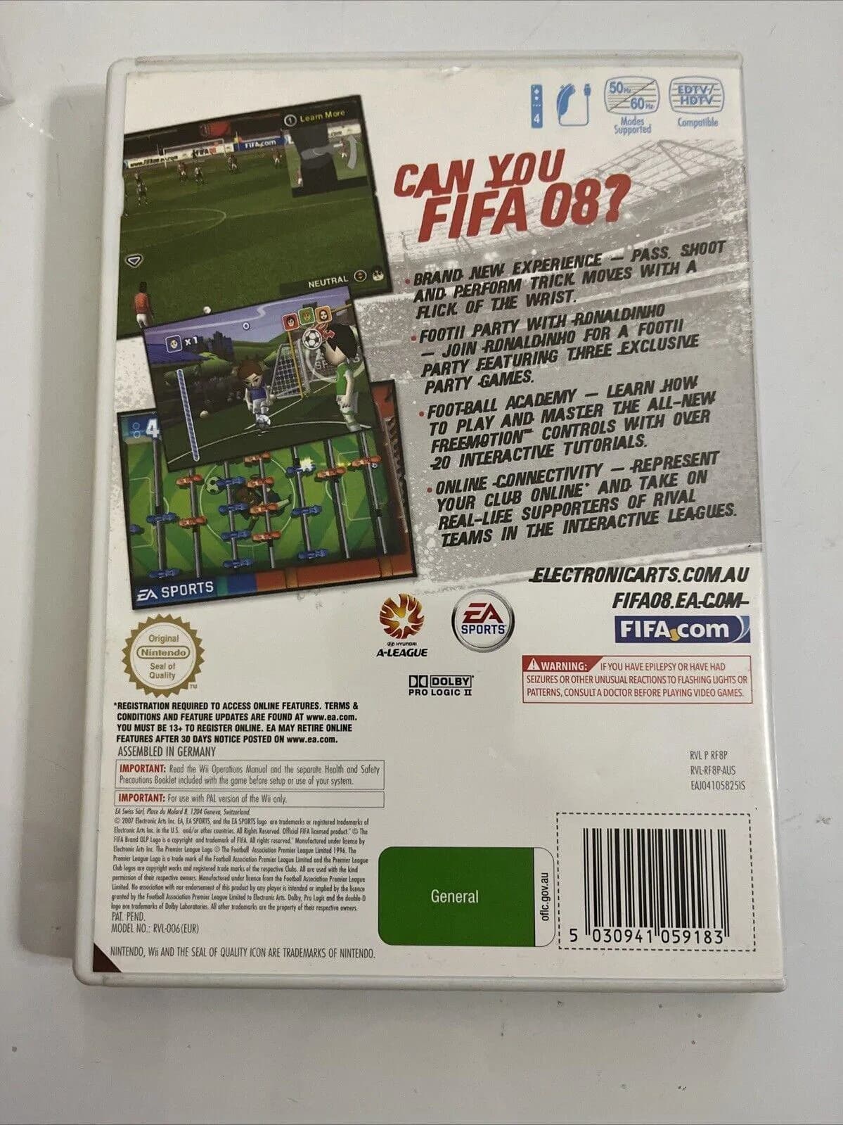 FIFA 08 Nintendo Wii 3