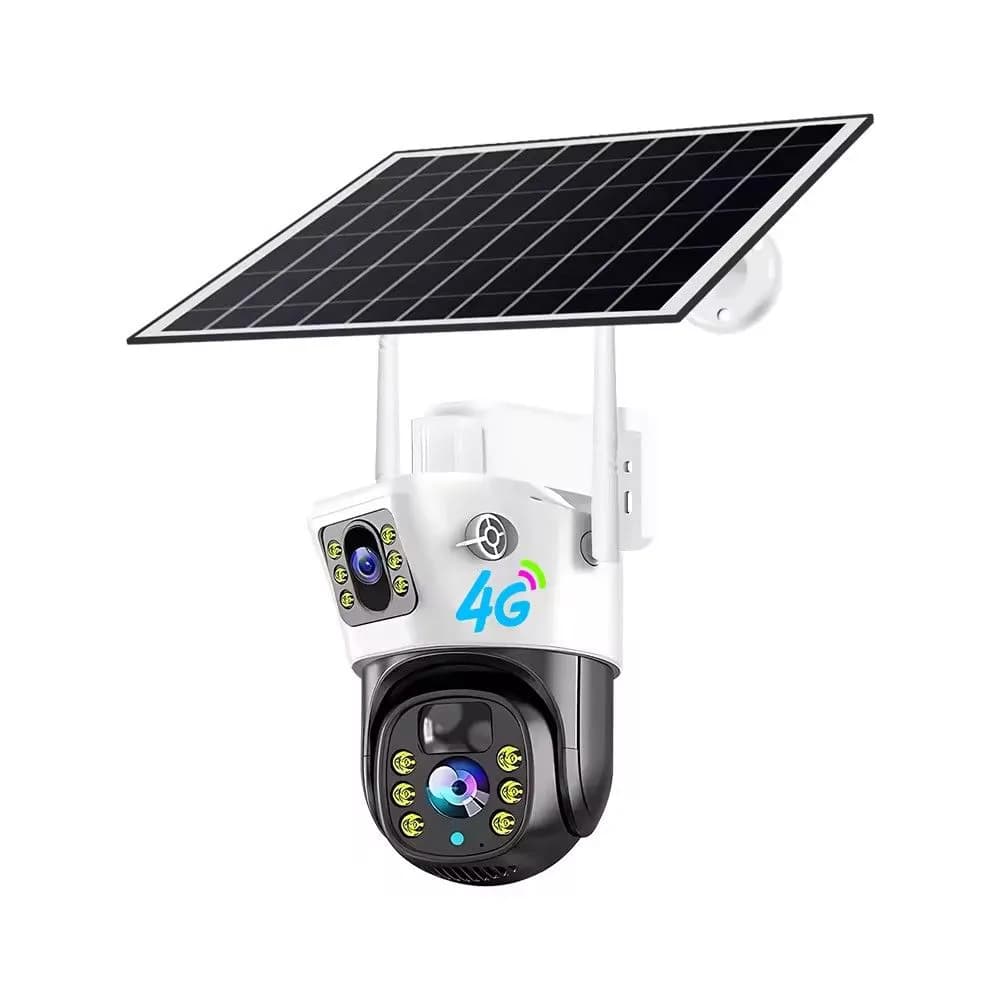 Intelligent V380 Dual Lens 4g Solar Camera