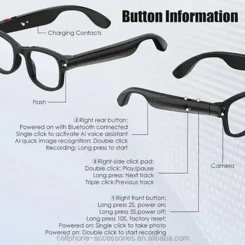AI-Powered Smart Spy Video Recording Glasses 5