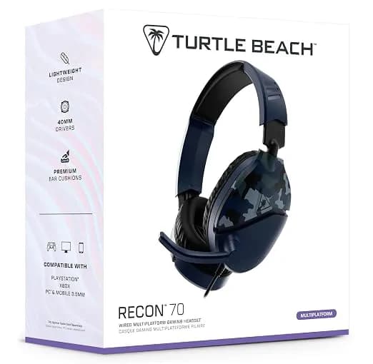Turtle Beach Recon 70 Wired Multiplatform Gaming Headset for Xbox, PC, PS5 | Xbox Series X|S, Xbox One, PlayStation, PS4 2