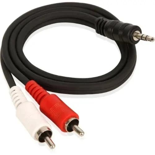 AUX Male To Dual RCA Stereo Audio Cable 3