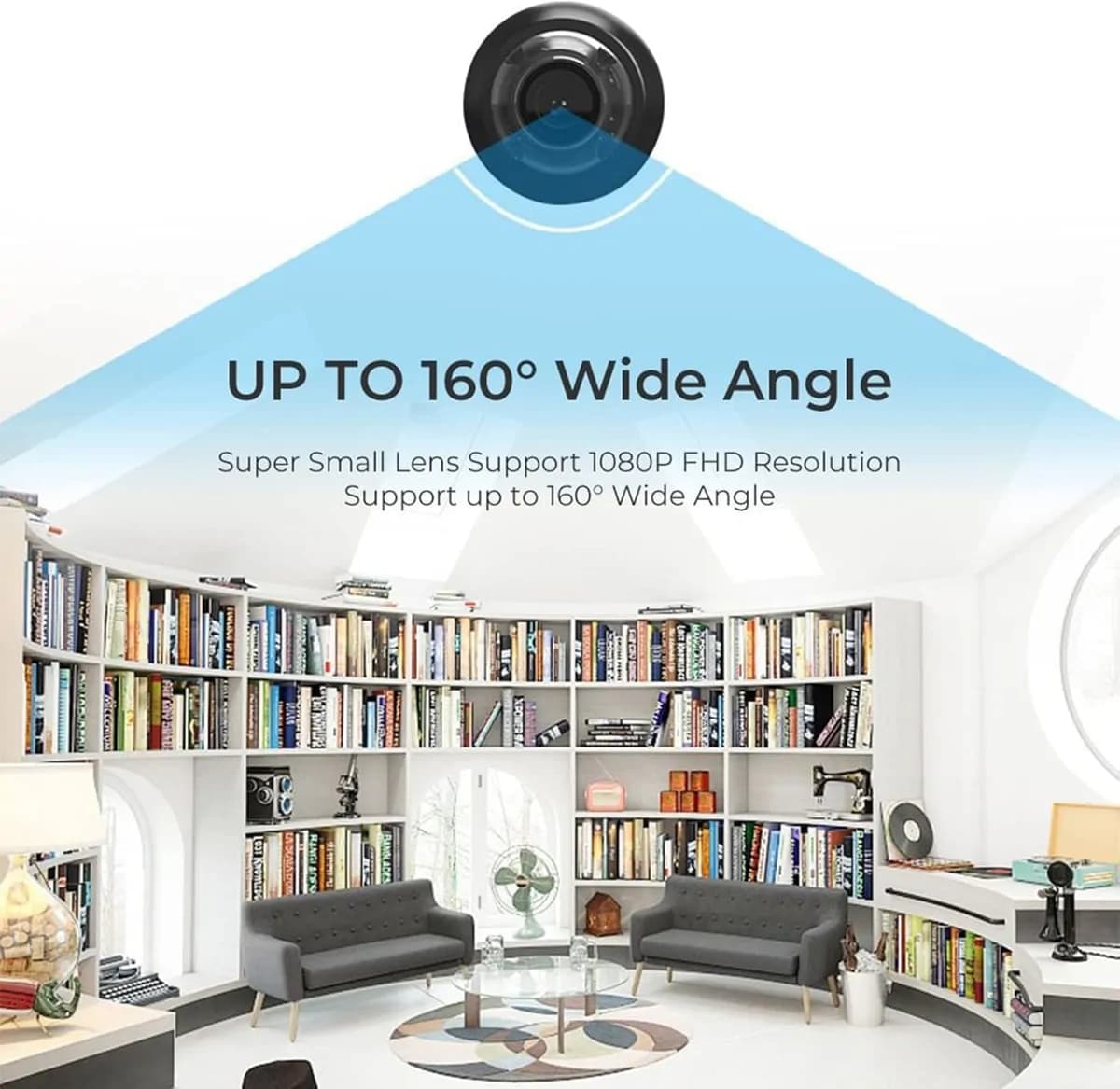 Infrared Mini WiFi Camera With Night Vision / Hd Video 2