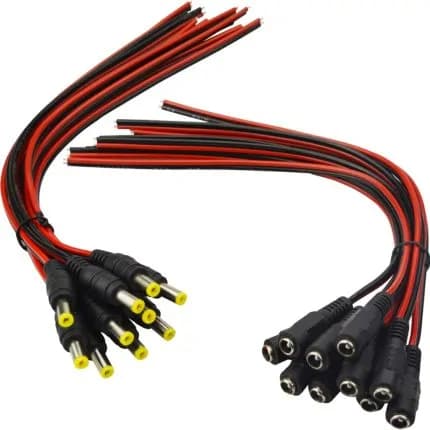 50 Pieces Dc Female Power Pigtail Connector