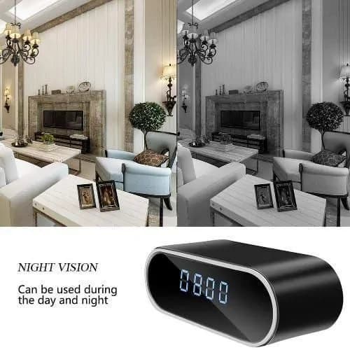 Mini Camera Clock WiFi Camera Alarm 4K FHD 4