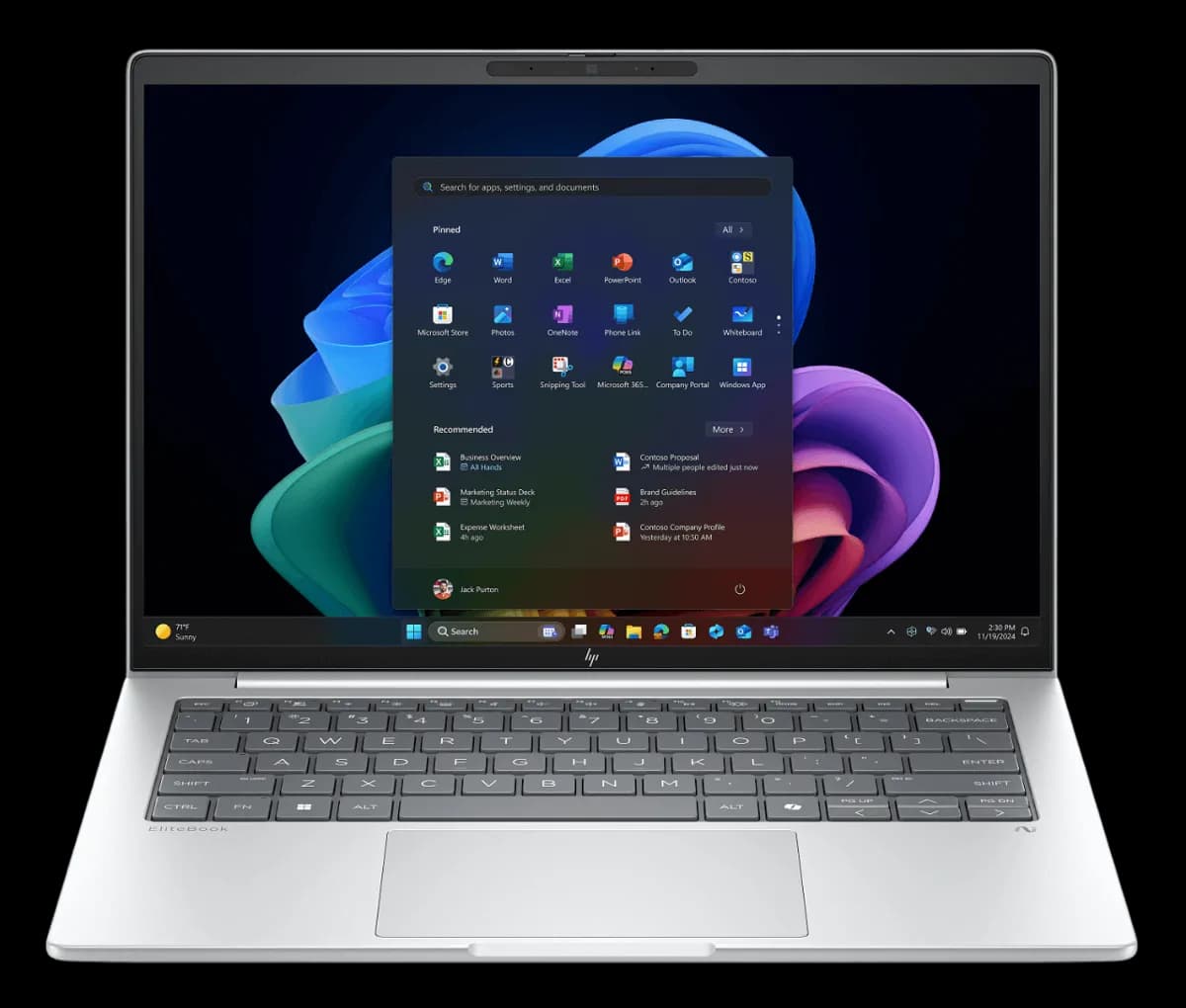 HP EliteBook 8 G1i AI Notebook PC 32GB LPDDR5X 512GB PCIe®️14 inch Windows 11 Pro 4