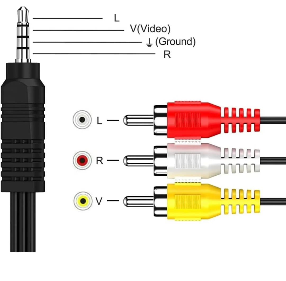 New 3.5mm Plug To 3 Rca Male Connectors Adapter Audio Video Cable Av Dv Mp4