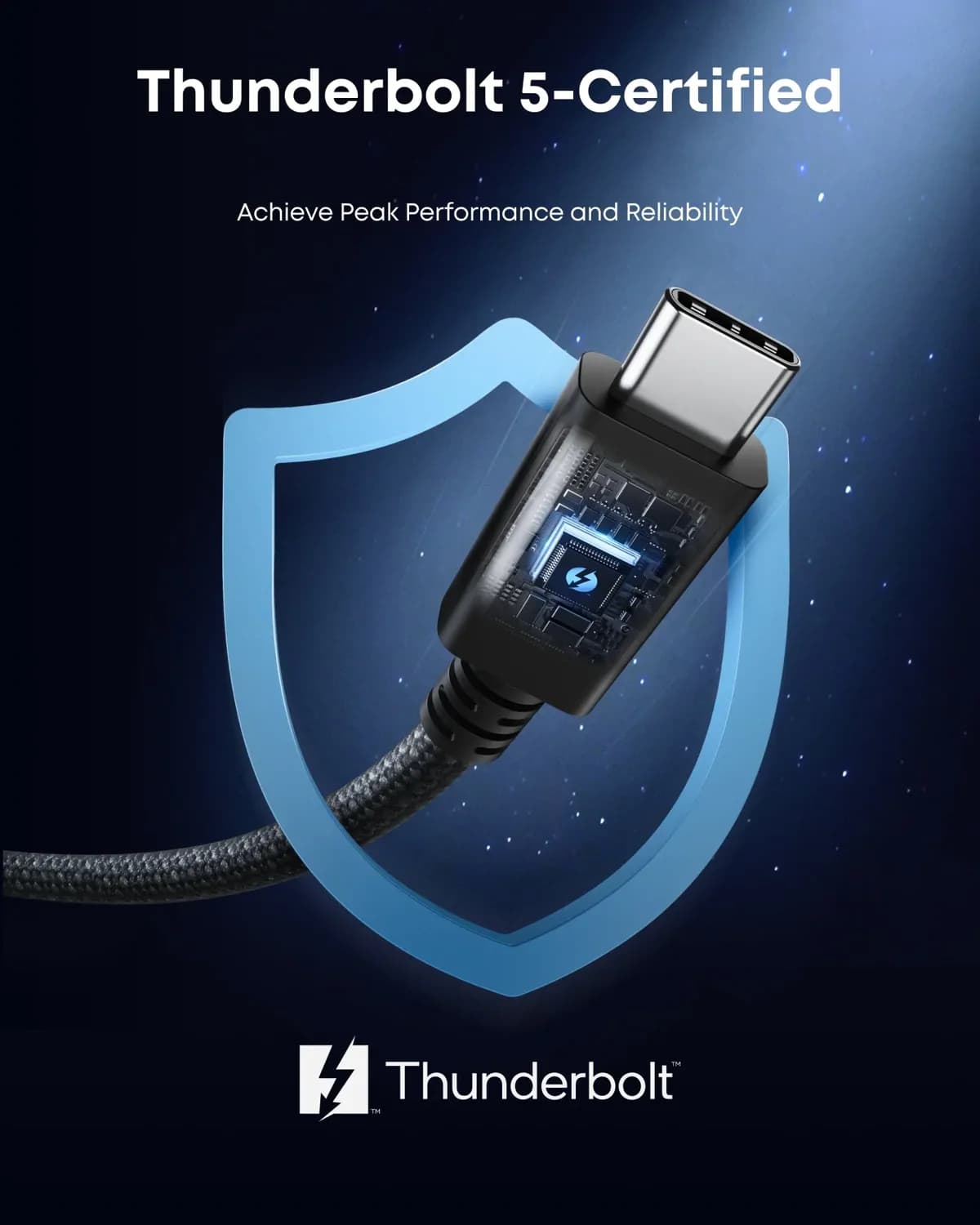 Anker Prime Thunderbolt 5 USB-C Cable 240W 80Gbps Braided 2