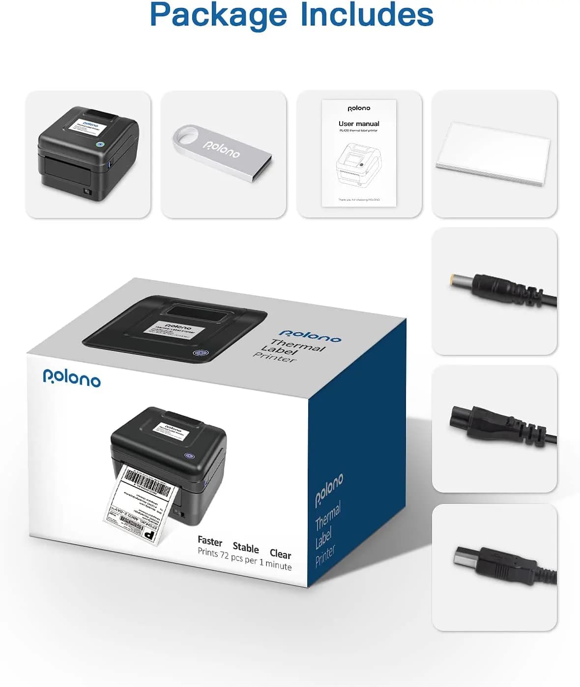 Mini Portable Bluetooth Printer - Thermal Printer 3