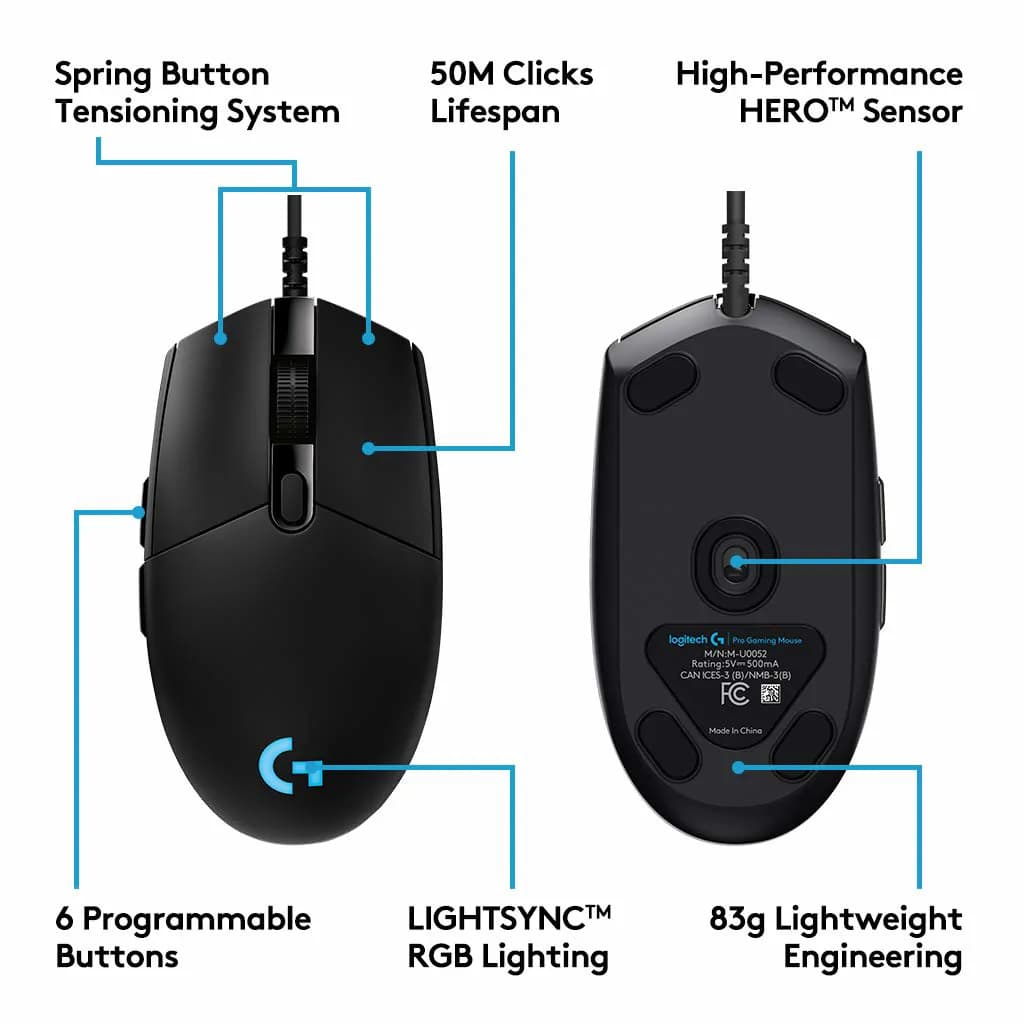 Logitech G Pro Wired Gaming Mouse With Esports 4