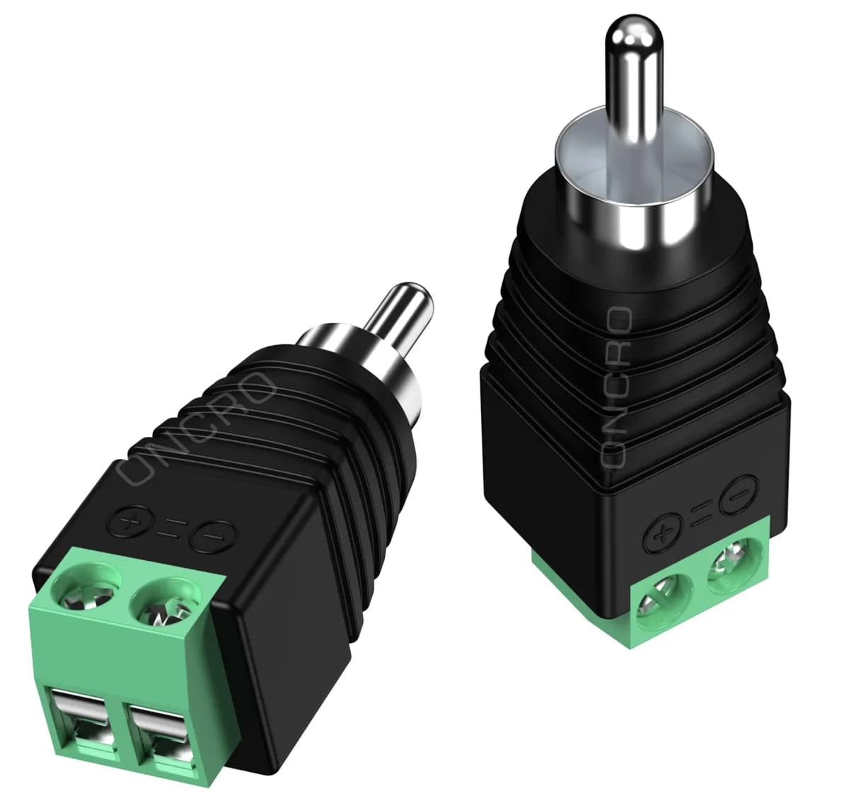 Genuine Rca Male Connector Adapter For Audio - Cctv 2pc 4