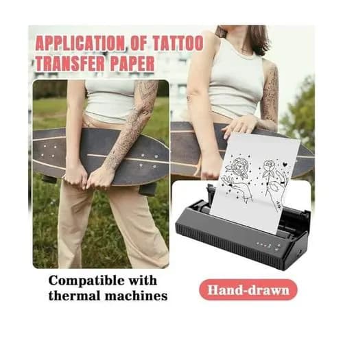 Bluetooth Tattoo Stencil Printer with 10pcs Transfer Paper 4