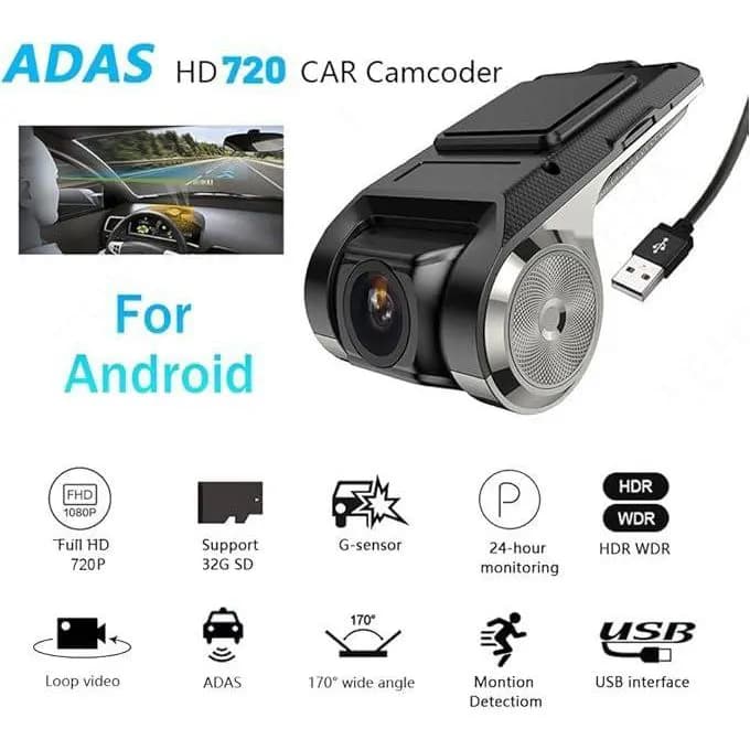 Usb Car Dvr Dash Camera – Mini Hd Car Dash Cam With Loop Recording, Plug & Play 3