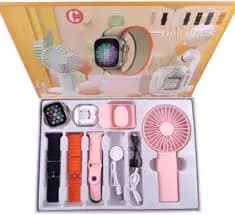 D96 Plus Ultra Smart Watch, Earphone, Rechargeable Fan 3