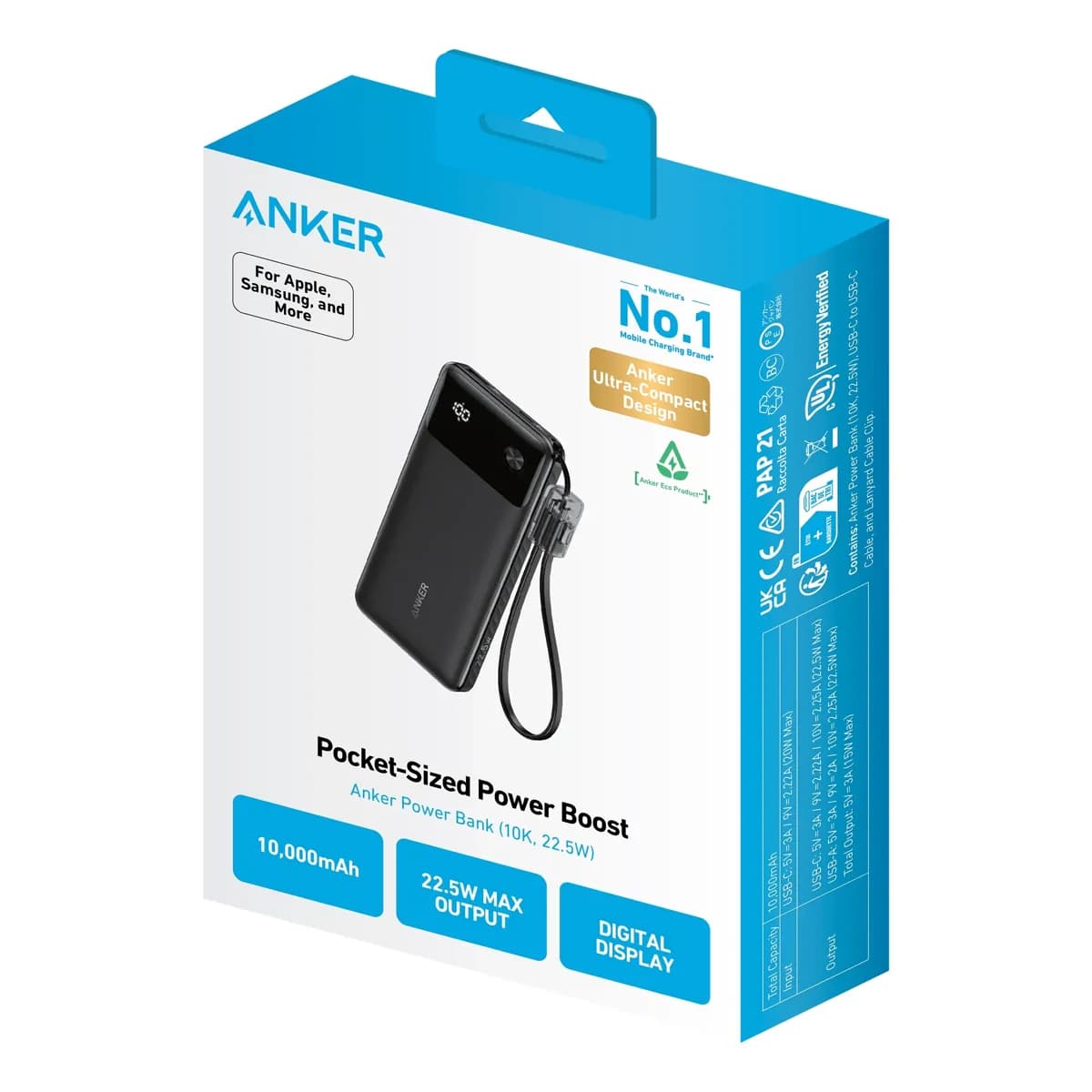 Anker 10000mAh Power Bank Black 6