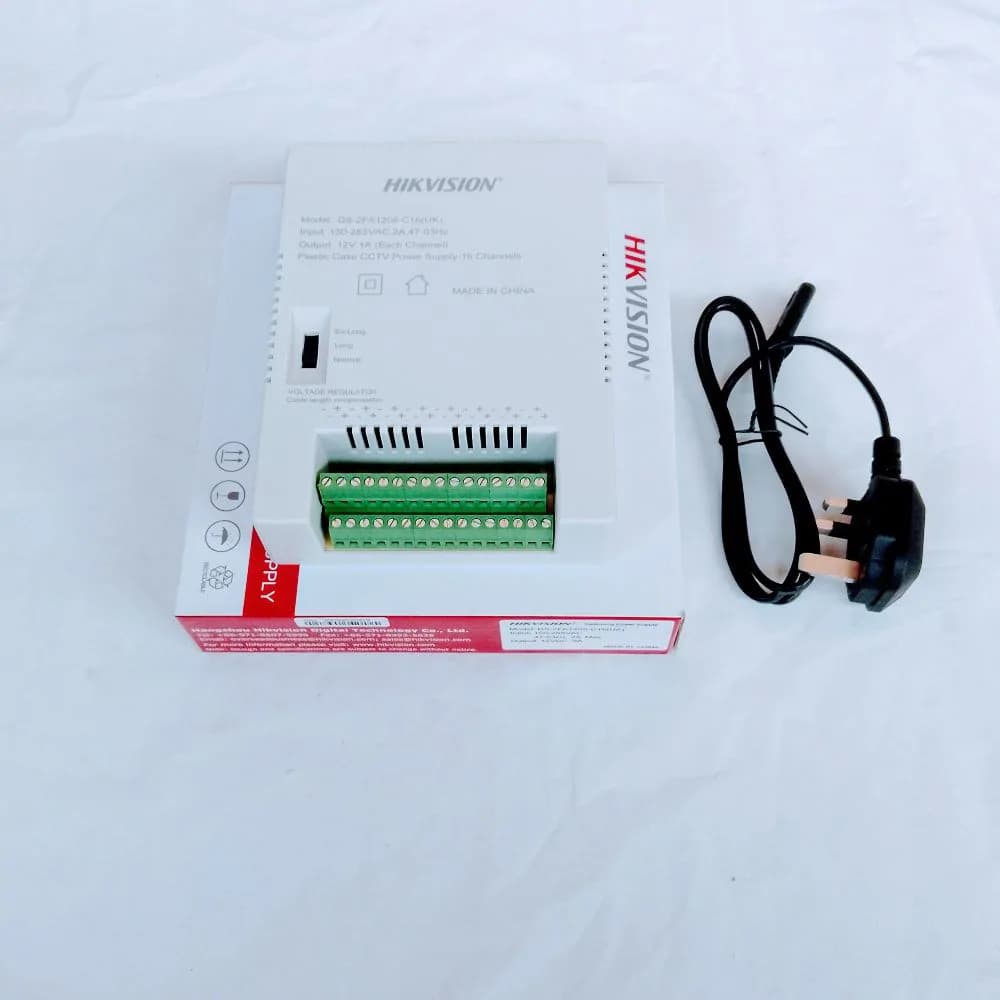 HikVision 12 Volts 8 Channel Cctv Power Supply Unit 4