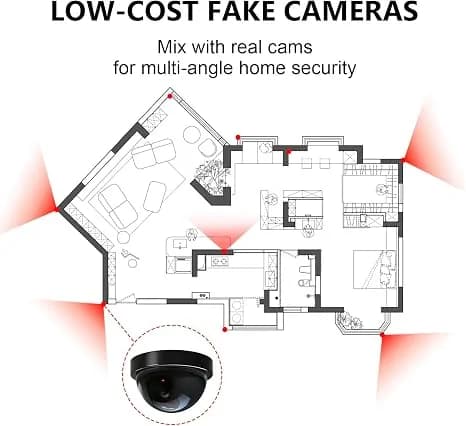 Dummy Fake Security CCTV Camera - 4Pieces 4