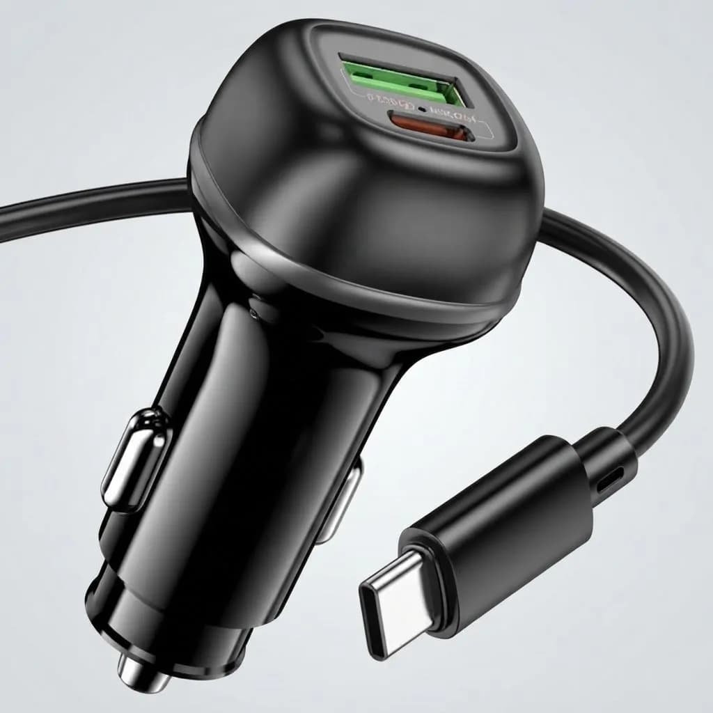 Car Charger 48W Dual port A+C 2