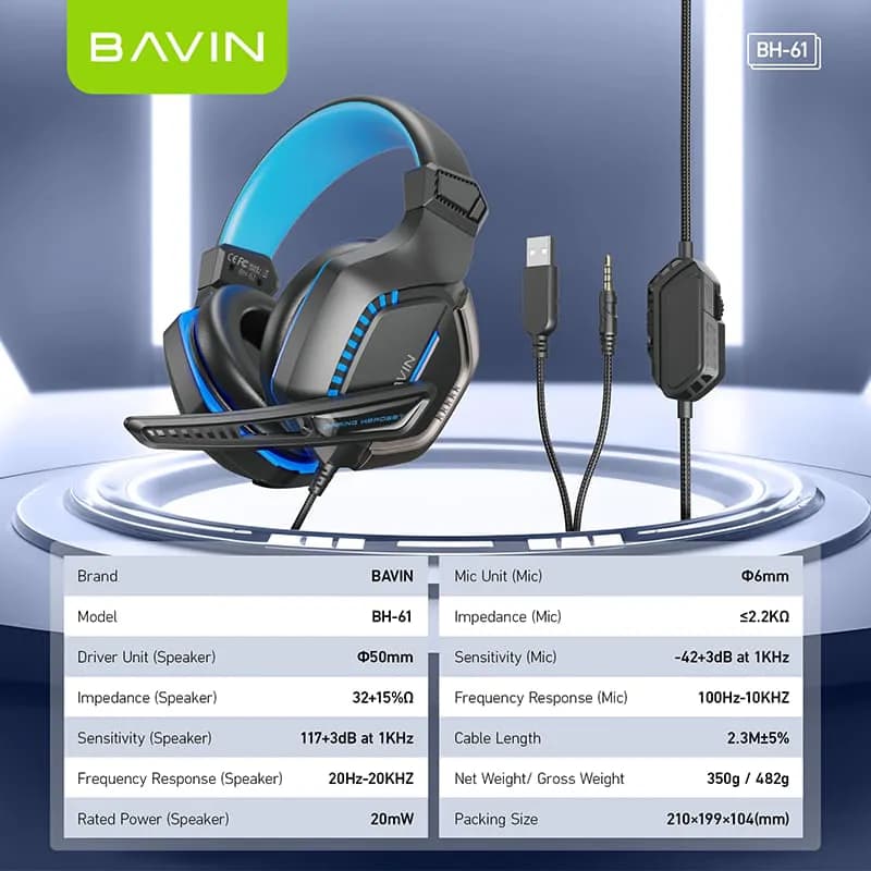 Bavin BH-61 Original Gaming Headset 4