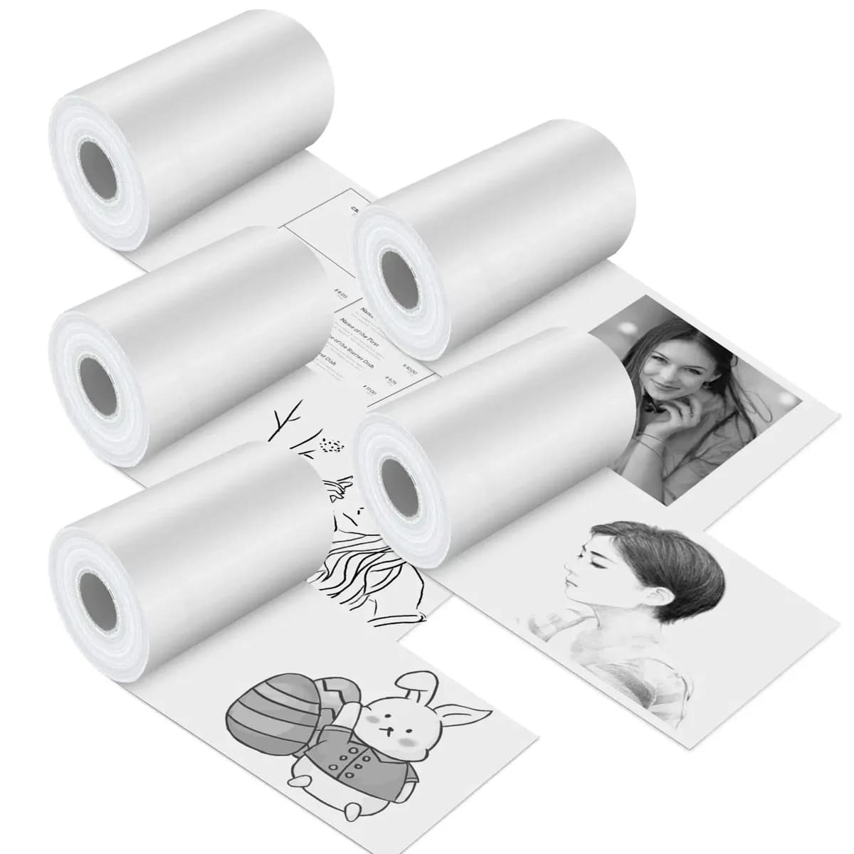 Mini Thermal Printer Bluetooth Paper Photo Printer 3