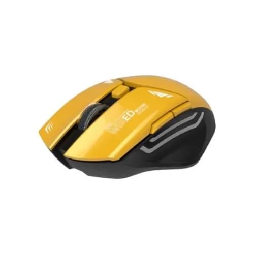 T2 Wireless Gaming Mouse, Silent Clicks, 1600 DPI - Yellow 4