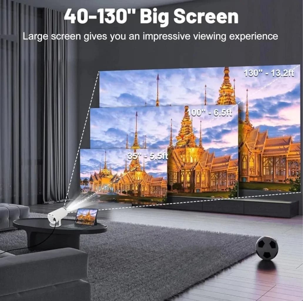 HY300 Mini Portable Android Projector 2